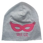 Czapka wiosenna "Super Girl" 98-104-110 rozmiar 50-52