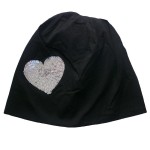 Czapka wiosenna "Shiny heart" 98-104-110 rozmiar 50-52