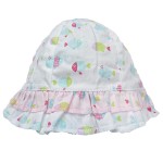 Letnia czapka "Pastel Fish" 62-68 rozmiar 38