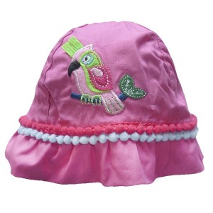 Letnia czapka "Pink Parrot" 80-86 rozmiar 44