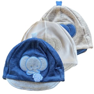 Czapka wiosenna "Słonie" 56-62 rozmiar 40