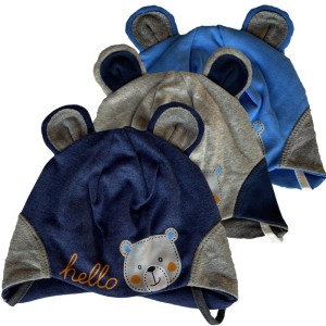 Czapka wiosenna "Hello Bear" 80-86 rozmiar 46