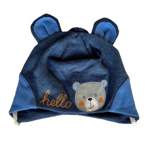Czapka wiosenna "Hello Bear" 86-92 rozmiar 48